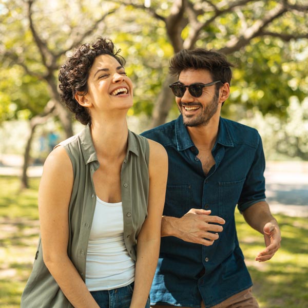 laughing couple